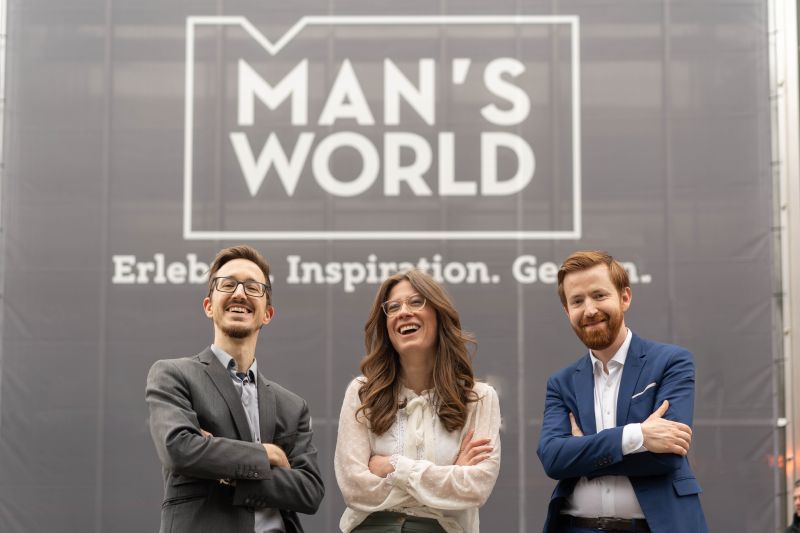 Die Macher hinter Man's World: Stanley Aebi, Fabienne Leutenegger & Anna Rall (v.l.n.r.).